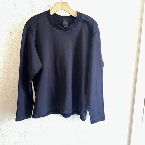 Patagonia Men's Capilene Midweight Crewneck Black Pullover Exercise Size Large - Picture 1 of 6